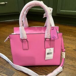 Brand new W Tags Kate Spade medium satchel in bright peony